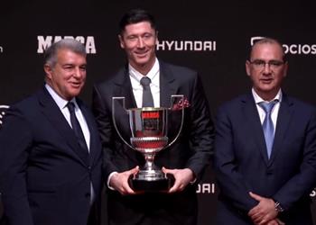 ليفاندوفسكي منافسة بيلينجهام صعبة على لقب هداف الدوري الإسباني