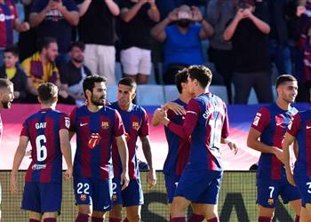 تشكيل برشلونة أمام رايو فاييكانو في الدوري الإسباني بيدري أساسي ا