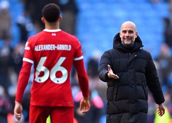 جوارديولا كنا الأفضل أمام ليفربول تلقينا تسديدتين فقط وفخور بلاعبي مانشستر سيتي