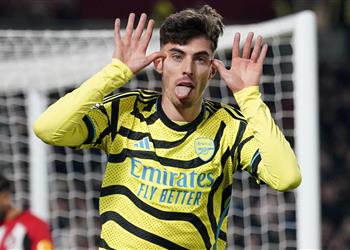 هافيرتز يوجه رسالة إلى جمهور آرسنال بعد تسجيله هدف الفوز القاتل أمام برينتفورد