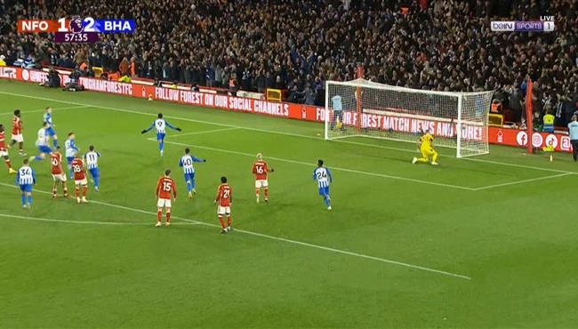 اهداف مباراة برايتون ونوتينجهام فورست 3 2 الدوري الانجليزي