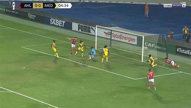 امام عاشور كاد ان يسجل هدف امام ميدياما بدوري ابطال افريقيا