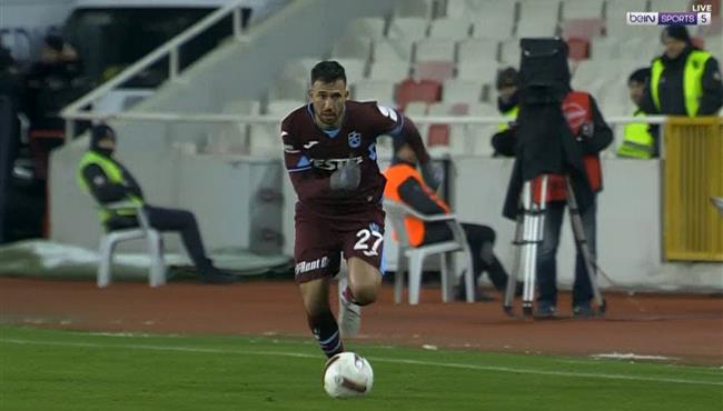 اسيست تريزيجيه في مباراة طرابزون سبور وسيفاس سبور