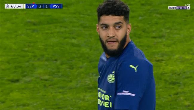 هدف اسماعيل صيباري الرائع في مرمي اشبيلية بدوري ابطال اوروبا