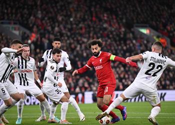 فيديو محمد صلاح يقود ليفربول للفوز برباعية على لاسك والتأهل لدور الـ 16 بالدوري الأوروبي