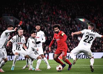 فيديو محمد صلاح يسجل هدف ليفربول الثالث أمام لاسك