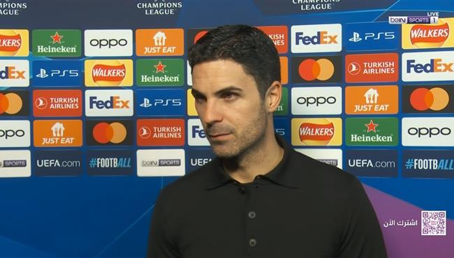 تصريحات ارتيتا بعد مباراة ارسنال ولينس في دوري ابطال اوروبا