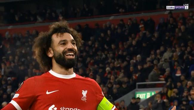 هدف محمد صلاح في مرمي لاسك لينز بالدوري الاوروبي
