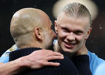 جوارديولا يوضح إصابة هالاند أمام بورنموث وي شب ه لاعب مانشستر سيتي بـ ميسي