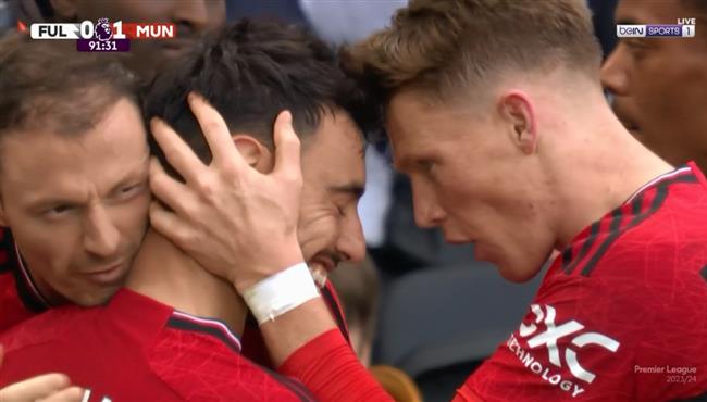 هدف فوز مانشستر يونايتد القاتل علي فولهام فيرنانديز