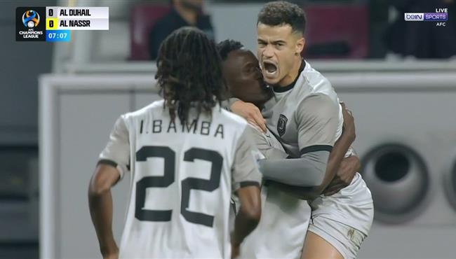 هدف كوتينيو الاول في مرمي النصر بدوري ابطال اسيا