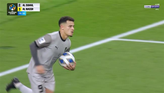 هدف كوتينيو الثاني في مرمي النصر بدوري ابطال اسيا