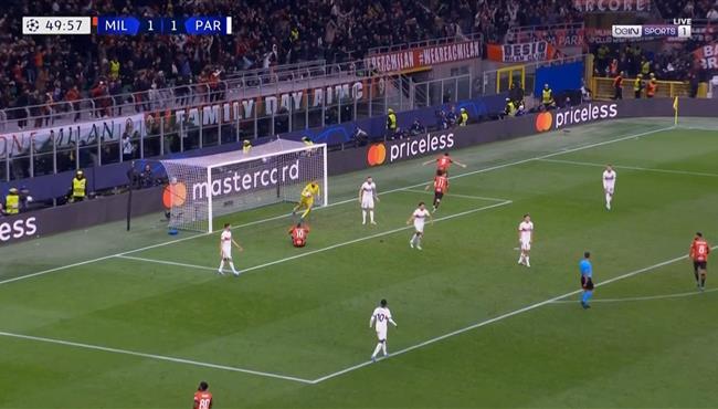 اهداف مباراة ميلان وباريس سان جيرمان 2 1 دوري ابطال اوروبا