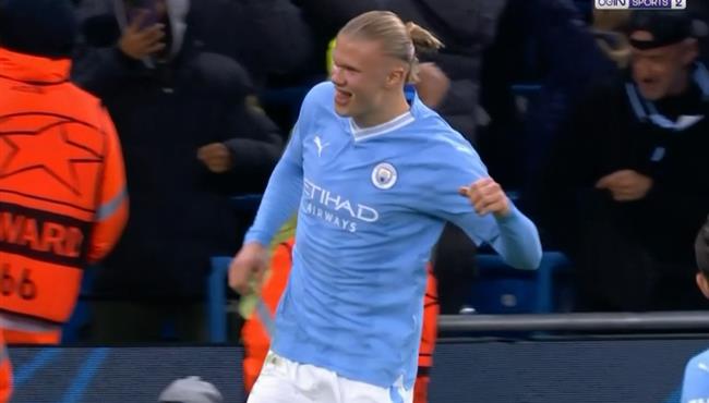 هدف هالاند الاول في مرمي يونج بويز بدوري ابطال اوروبا