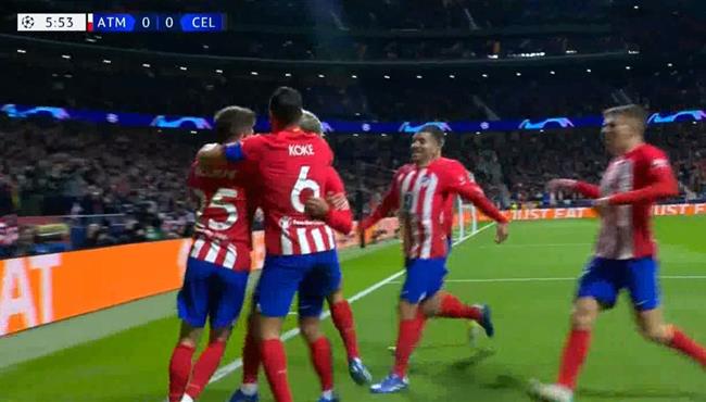 اهداف مباراة اتليتكو مدريد وسيلتيك 6 0 دوري ابطال اوروبا