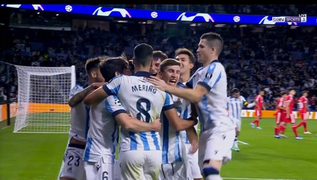 اهداف مباراة ريال سوسيداد وبنفيكا 3 1 دوري ابطال اوروبا