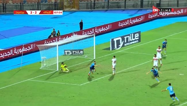 هدف بيراميدز الثالث في مرمي الزمالك بكأس مصر