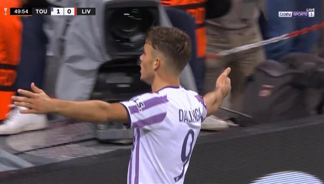 هدف تولوز الملغي في مرمي ليفربول بالدوري الاوروبي