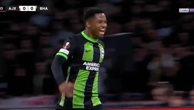 اهداف مباراة برايتون واياكس 2 0 الدوري الاوروبي