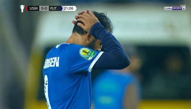 فرصة خطيرة لفيوتشر علي مرمي اتحاد العاصمة بكاس الكونفيدرالية