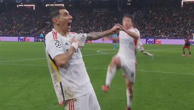 هدف دي ماريا الرائع في مباراة بنفيكا وسالزبورج بدوري ابطال اوروبا