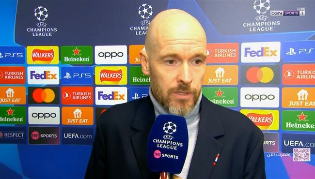 اول تعليق من تين هاج بعد توديع مانشستر يونايتد لدوري ابطال اوروبا