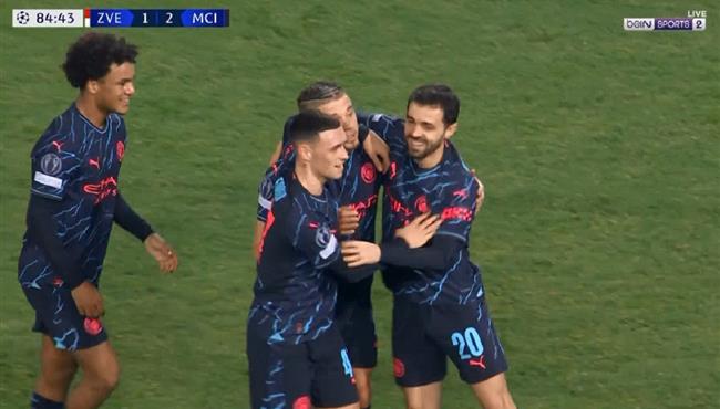 اهداف مباراة مانشستر سيتي والنجم الاحمر 3 2 دوري ابطال اوروبا