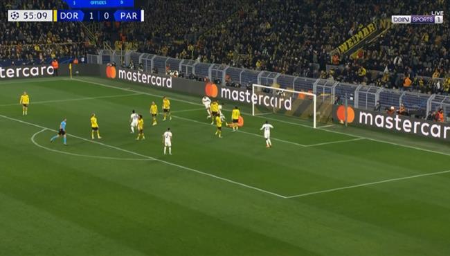 اهداف مباراة باريس سان جيرمان وبوروسيا دورتموند 1 1 دوري ابطال اوروبا