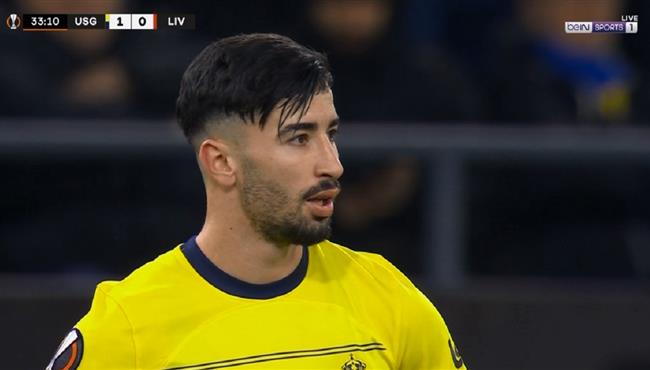 هدف محمد الامين عمورة في مرمي ليفربول في الدوري الاوروبي