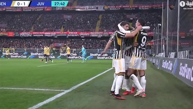 اهداف مباراة يوفنتوس وجنوي 1 1 الدوري الايطالي