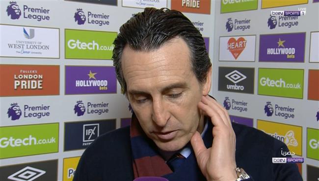 تصريحات اوناي ايمري بعد مباراة استون فيلا وبرينتفورد