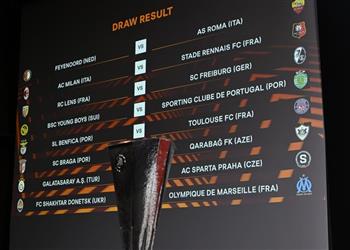 نتائج قرعة ملحق دور الـ16 من الدوري الأوروبي مواجهة سهلة لـ ميلان ونهائي متكرر لـ روما