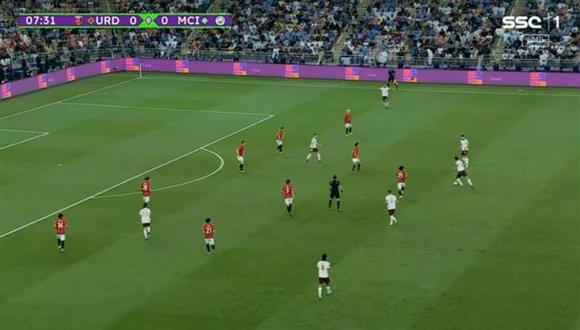 فرصه خطيرة من مانشستر سيتي علي مرمي اوراوا