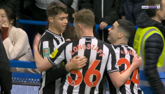 هدف نيوكاسل في مرمي تشيلسي بكاس الرابطة الانجليزية