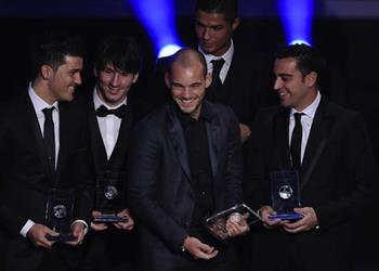 شنايدر كنت أستحق الكرة الذهبية في 2010 على حساب ميسي