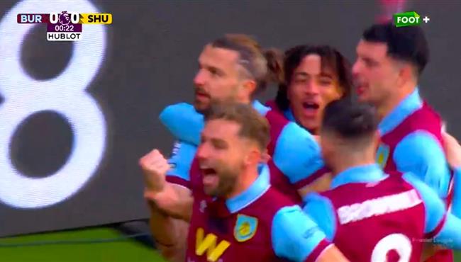 اهداف مباراة بيرنلي وشيفيلد يونايتد 5 0 الدوري الانجليزي