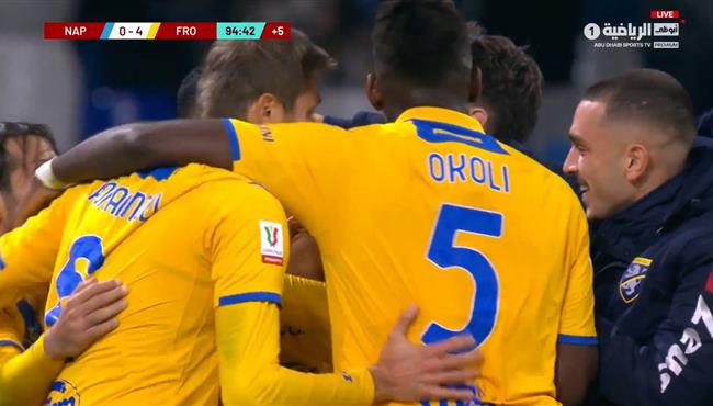 اهداف مباراة نابولي وفروزينوني 0 4 كأس ايطاليا