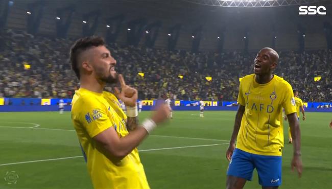 هدف تيليس العالمي علي الطاير في مباراة النصر والاتفاق بالدوري السعودي