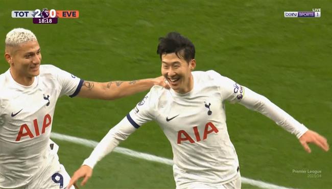 اهداف مباراة توتنهام وايفرتون 2 1 الدوري الانجليزي