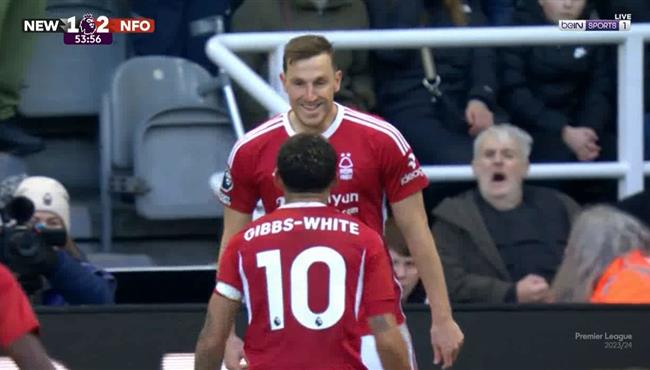 هاتريك كريس وود في مرمي نيو كاسل بالدوري الانجليزي