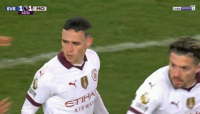 هدف فودين العالمي في مرمي ايفرتون بالدوري الانجليزي