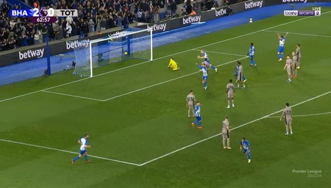 اهداف مباراة توتنهام وبرايتون 2 4 الدوري الانجليزي