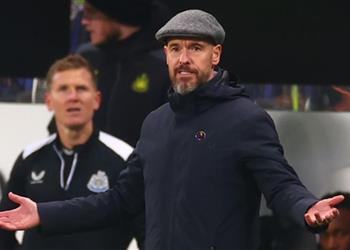 تين هاج نيوكاسل استحق الفوز ضدنا وسأتحدث مع راشفورد وليس إلى الإعلام