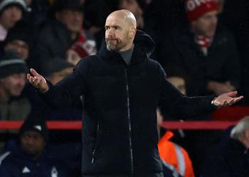 تين هاج بعد الهزيمة أمام نوتينجهام النتيجة أقل من معاييرنا وخسرنا في الشوط الأول