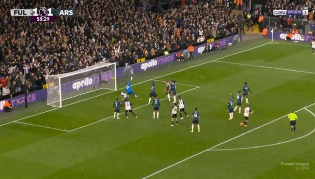 اهداف مباراة ارسنال وفولهام 1 2 الدوري الانجليزي