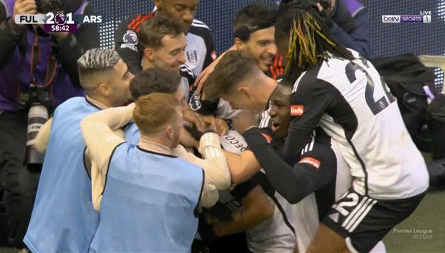 هدف فولهام الثاني في مرمي ارسنال بالدوري الانجليزي