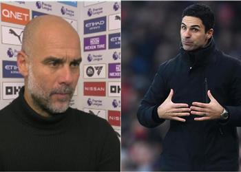 أرتيتا يسخر من تصريحات جوارديولا ويؤكد لا نستطيع السيطرة على نتائج مانشستر سيتي