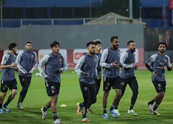 مران الأهلي تقسمية قوية للاعبين ومشاركة محمد عبد المنعم