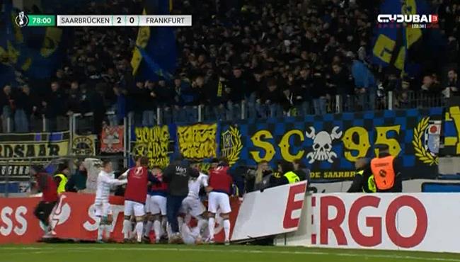 اهداف مباراة فرانكفورت وزاربروكن 0 2 كاس المانيا