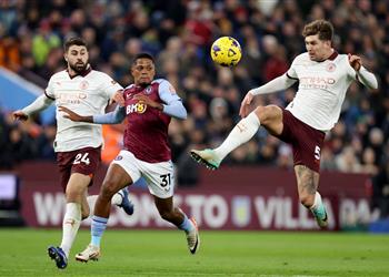 فيديو أستون فيلا يفوز على مانشستر سيتي بهدف وينفرد بالمركز الثالث في الدوري الإنجليزي